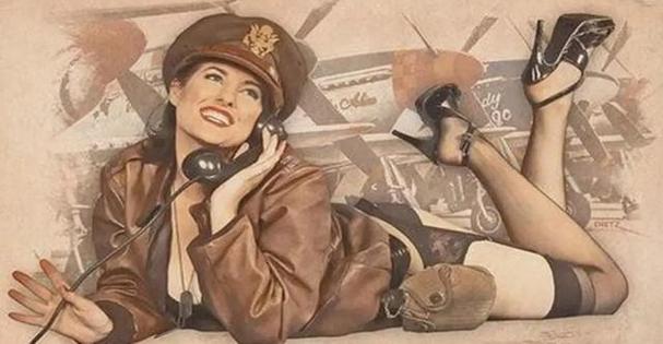 二战美国美女海报vs德国海报的相关图片